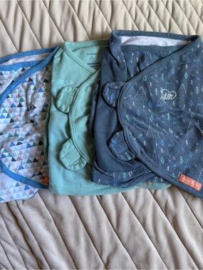 SwaddleMe 3-Pack Swaddles - Blue, Teal, Navy